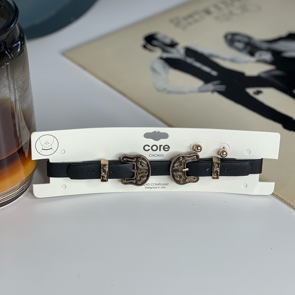 Gold Buckle Choker